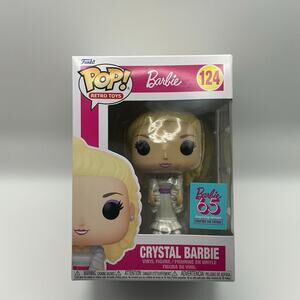 Crystal Barbie #124 – Barbie Retro Toys Funko Pop (Box has visible wear)